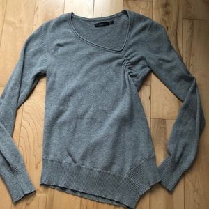 Prana Asymmetrical organic cotton & wool sweater